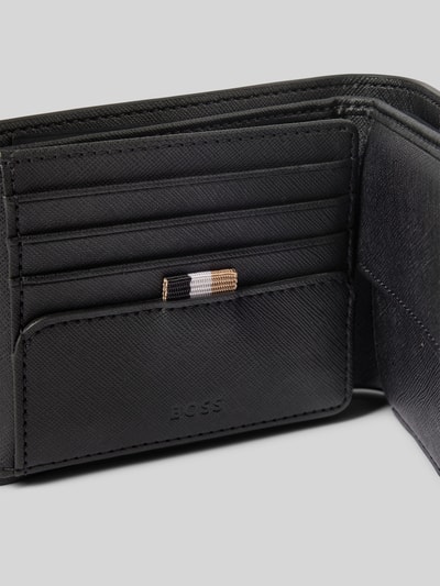 Peek & Cloppenburg BOSSPortemonnaie mit Label-Print Modell 'Zair' in black Exklusive Angebote