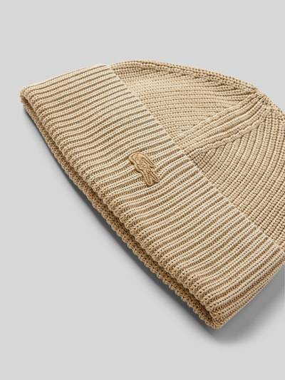 Peek & Cloppenburg LacosteBeanie mit Logo-Badge in beige Bis zu 50% Rabatt