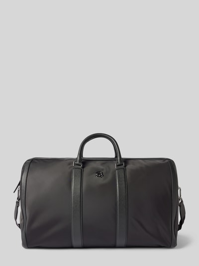 Peek & Cloppenburg BOSSDuffle Bag mit Label-Applikation Modell 'Holdall' in black Vierteljährliche Förderung