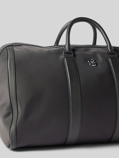 Peek & Cloppenburg BOSSDuffle Bag mit Label-Applikation Modell 'Holdall' in black Vierteljährliche Förderung