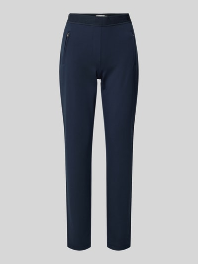 Peek & Cloppenburg Christian Berg WomanSlim Fit Stoffhose mit Reißverschlusstaschen in dunkelblau 2025