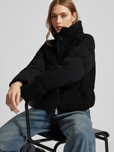 Peek & Cloppenburg OnlyRegular Fit Steppjacke aus Cord Modell 'NEWDOLLY' in metallic black Auslauf
