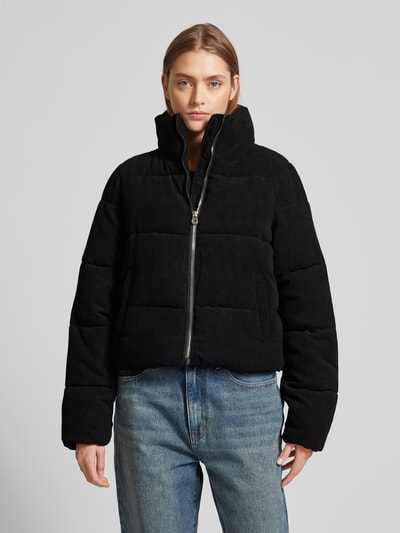 Peek & Cloppenburg OnlyRegular Fit Steppjacke aus Cord Modell 'NEWDOLLY' in metallic black Auslauf