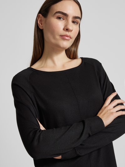 Peek & Cloppenburg s.Oliver RED LABELRelaxed Fit Feinstrickkleid mit U-Boot-Ausschnitt in black Hotsell