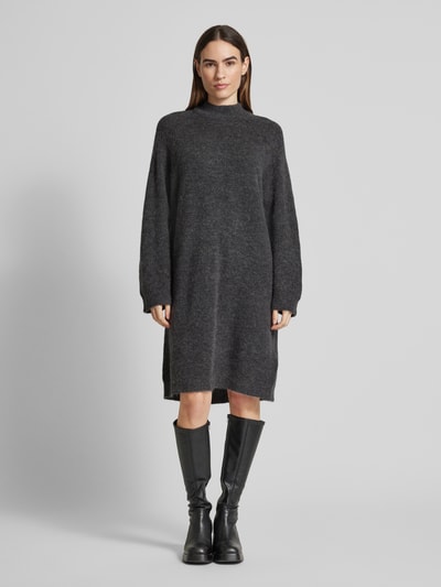 Peek & Cloppenburg Selected FemmeStrickkleid mit Stehkragen Modell 'LULU' in anthrazit Fabrikverkauf