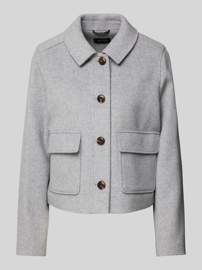 Peek & Cloppenburg commaJacke mit Umlegekragen in mittelgrau Fabrikpreis