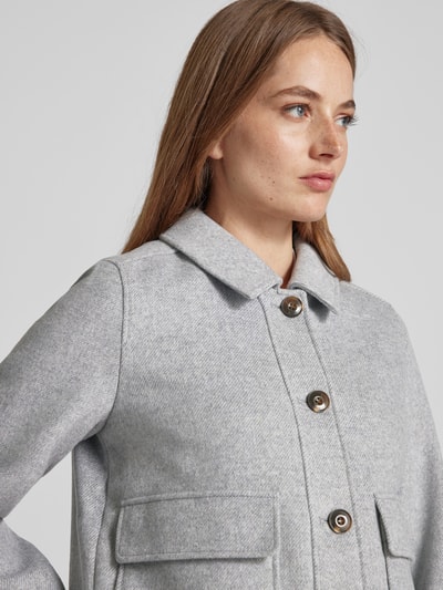 Peek & Cloppenburg commaJacke mit Umlegekragen in mittelgrau Fabrikpreis
