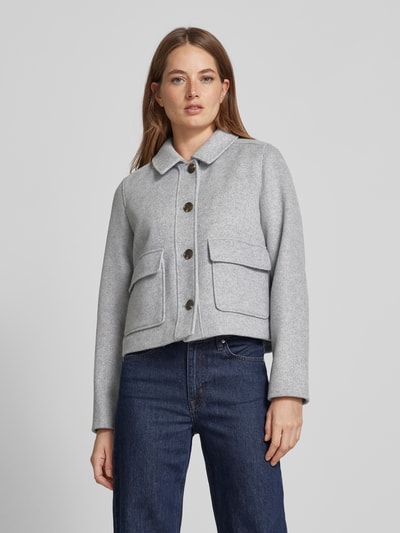 Peek & Cloppenburg commaJacke mit Umlegekragen in mittelgrau Fabrikpreis