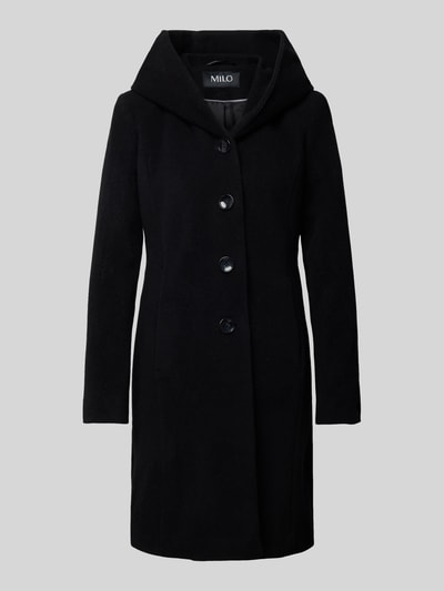 Peek & Cloppenburg Milo CoatsMantel mit Kapuze Modell 'Bella' in black Günstig kaufen