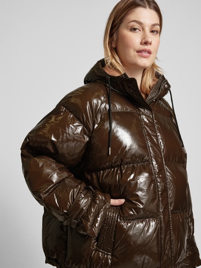 Peek & Cloppenburg LOLLYS LAUNDRYSteppjacke mit Stehkragen Modell 'Sehlby' in khaki Großer Ausverkauf