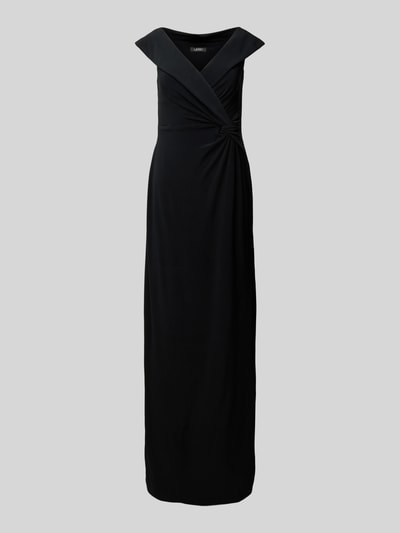 Peek & Cloppenburg Lauren Ralph LaurenAbendkleid mit Knotendetail Modell 'LEONIDAS' in black Online Shopping