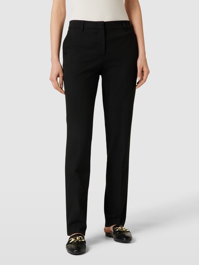 Peek & Cloppenburg Christian Berg Woman SelectionStoffhose mit Bügelfalten in black Weihnachtsangebot