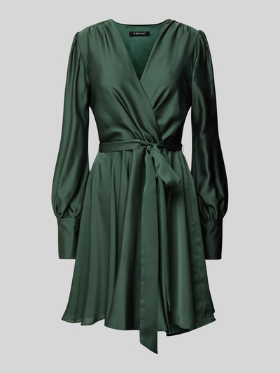 Peek & Cloppenburg SwingCocktailkleid in Wickel-Optik in dunkelgruen Exklusive Angebote