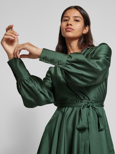 Peek & Cloppenburg SwingCocktailkleid in Wickel-Optik in dunkelgruen Exklusive Angebote