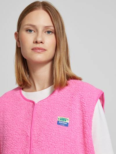 Peek & Cloppenburg American VintageWeste aus Teddyfell Modell 'HOKTOWN' in pink Blitzangebot