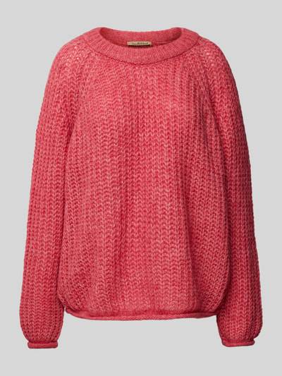 Peek & Cloppenburg Smith and SoulStrickpullover mit gerippten Abschlüssen in pink Räumungsverkauf