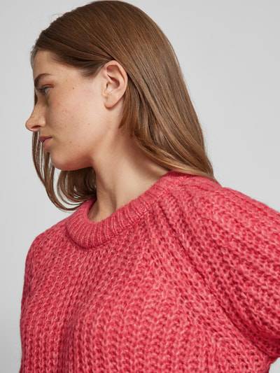 Peek & Cloppenburg Smith and SoulStrickpullover mit gerippten Abschlüssen in pink Räumungsverkauf