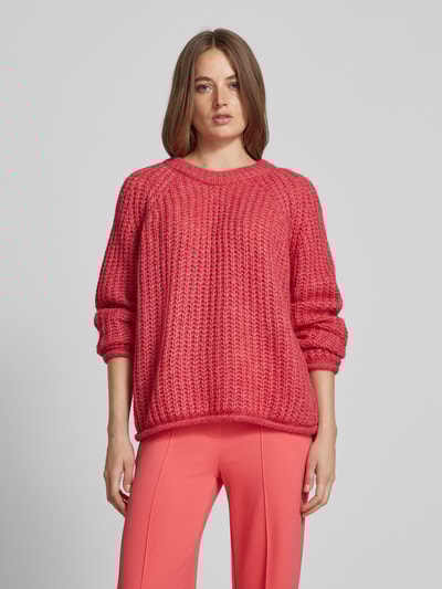 Peek & Cloppenburg Smith and SoulStrickpullover mit gerippten Abschlüssen in pink Räumungsverkauf