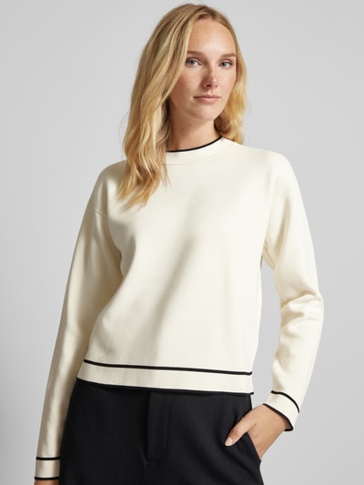 Peek & Cloppenburg MangoPullover mit Rundhalsausschnitt Modell 'COMO' in offwhite Tiefpreis