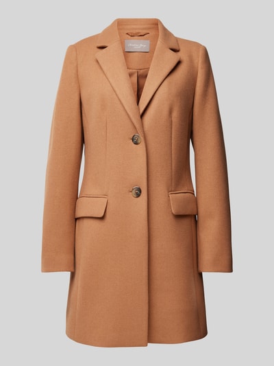 Peek & Cloppenburg Christian Berg Woman SelectionMantel mit Reverskragen in hellbraun Kostenlose Rückgabe