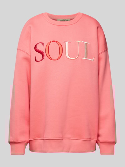 Peek & Cloppenburg Smith and SoulOversized Sweatshirt mit Label-Stitching in pink Begrenzte Freigabe