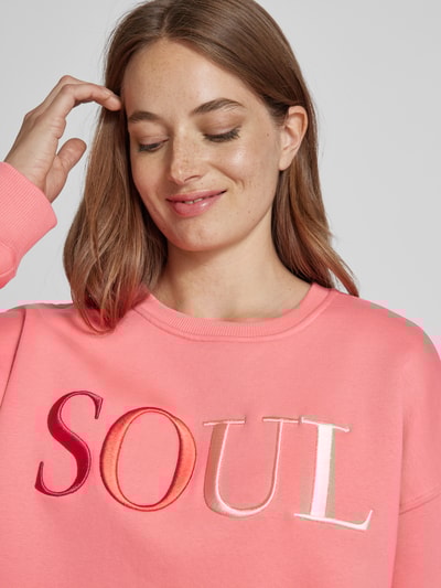 Peek & Cloppenburg Smith and SoulOversized Sweatshirt mit Label-Stitching in pink Begrenzte Freigabe