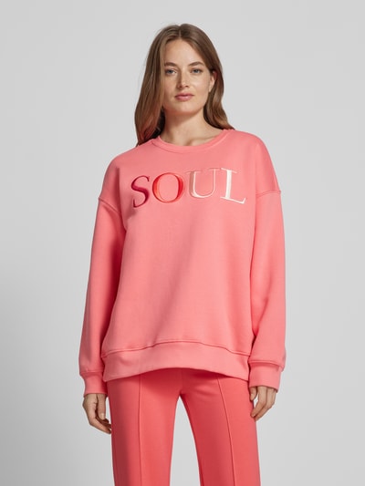 Peek & Cloppenburg Smith and SoulOversized Sweatshirt mit Label-Stitching in pink Begrenzte Freigabe