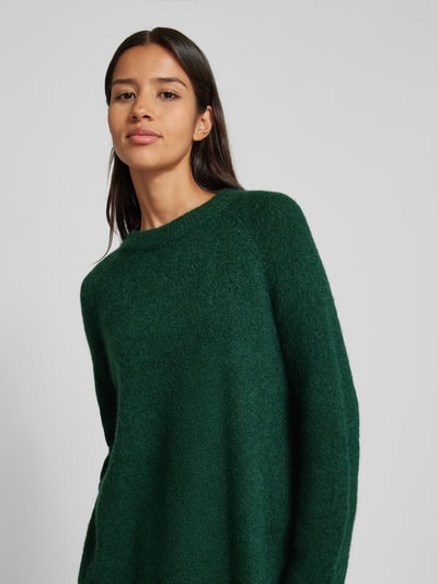 Peek & Cloppenburg MSCH CopenhagenOversized Strickpullover mit Rundhalsausschnitt Modell 'Lessine' in dunkelgruen JETZT KAUFEN