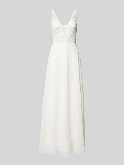 Peek & Cloppenburg LaonaBrautkleid mit floralem Spitzenbesatz in weiss Neueste Stile