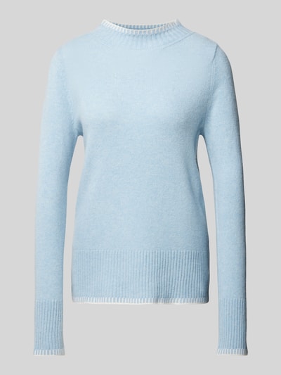 Peek & Cloppenburg Christian Berg WomanWollpullover mit Stehkragen in hellblau Bis zu 60% Rabatt