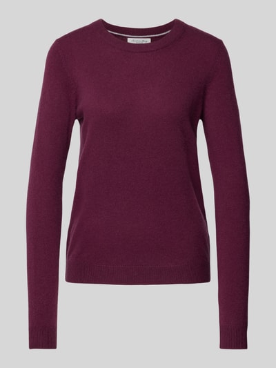 Peek & Cloppenburg Christian Berg WomanStrickpullover mit Strukturmuster in bordeaux Vierteljährliche Förderung