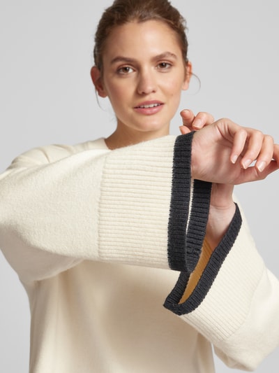 Peek & Cloppenburg Gina TricotOversized Strickpullover mit Kimonoärmeln in ecru Nur noch ein Tag übrig