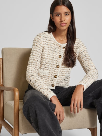Peek & Cloppenburg Jake*s CollectionCardigan mit Rundhalsausschnitt in ecru Begrenzt auf 3 Tage