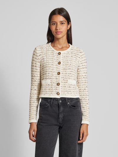 Peek & Cloppenburg Jake*s CollectionCardigan mit Rundhalsausschnitt in ecru Begrenzt auf 3 Tage