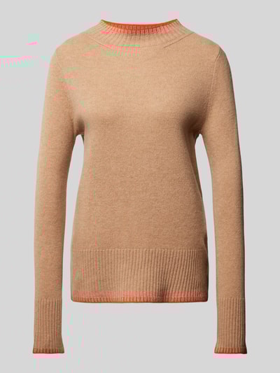 Peek & Cloppenburg Christian Berg WomanWollpullover mit Stehkragen in camel Online