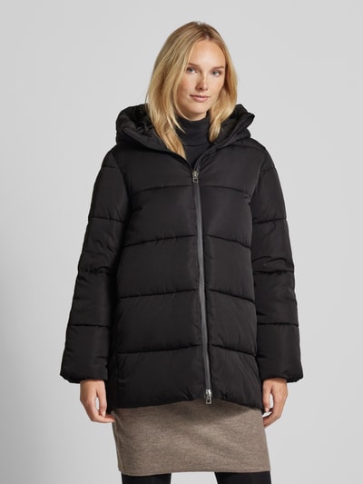 Peek & Cloppenburg MangoSteppmantel mit Zweiwege-Reißverschluss Modell 'TOKYO' in black Auslauf