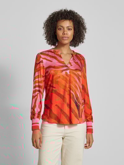 Peek & Cloppenburg Emily Van den BerghRegular Fit Bluse mit V-Ausschnitt in pink Verkauf