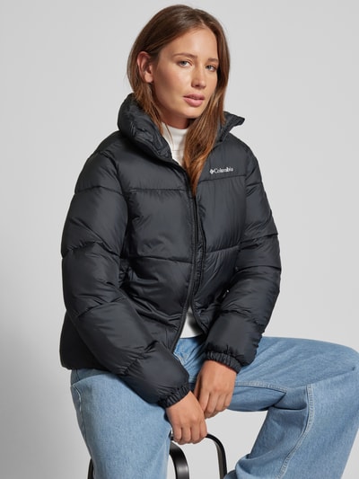 Peek & Cloppenburg COLUMBIASteppjacke mit Label-Print Modell Puffect in black Fabrikverkauf