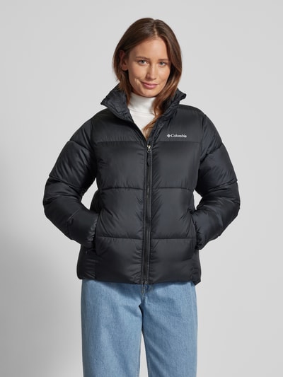 Peek & Cloppenburg COLUMBIASteppjacke mit Label-Print Modell Puffect in black Fabrikverkauf