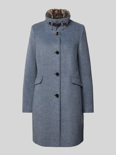 Peek & Cloppenburg Christian Berg Woman SelectionMantel mit Stehkragen in dunkelblau melange Limitierter Zeitrabatt