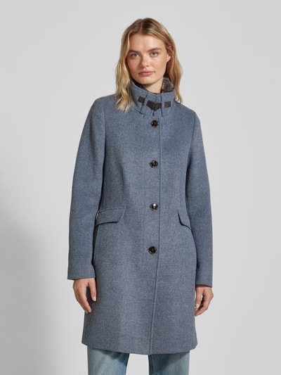 Peek & Cloppenburg Christian Berg Woman SelectionMantel mit Stehkragen in dunkelblau melange Limitierter Zeitrabatt