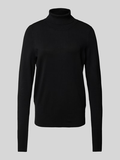 Peek & Cloppenburg Christian Berg WomanStrickpullover mit gerippten Abschlüssen in black Fabrik Onlineshop