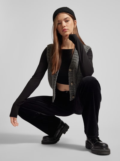 Peek & Cloppenburg Marc O'Polo DenimWide Leg Cordhose im 5-Pocket-Design in black Rabatt