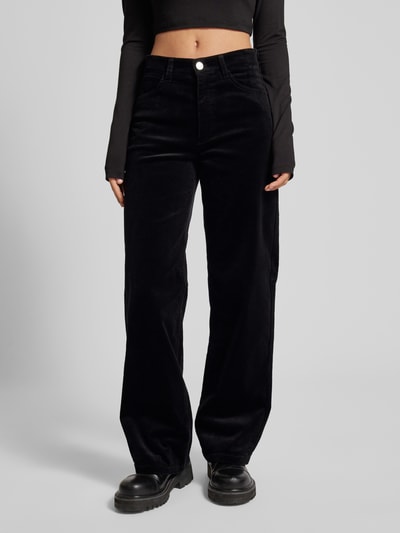 Peek & Cloppenburg Marc O'Polo DenimWide Leg Cordhose im 5-Pocket-Design in black Rabatt