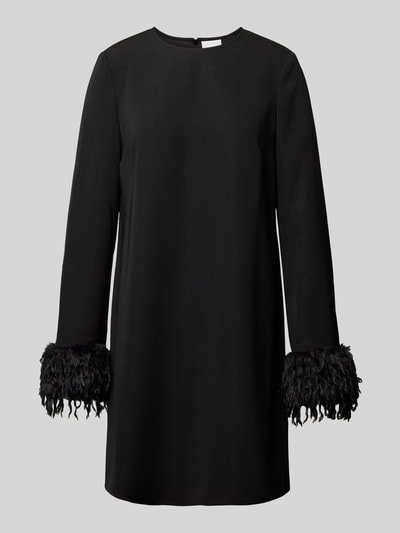 Peek & Cloppenburg Jake*s CollectionKnielanges Kleid mit Rundhalsausschnitt und Kunstfell in black Flash Sale