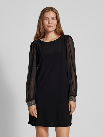 Peek & Cloppenburg ApricotMinikleid mit U-Boot-Ausschnitt in black Begrenztes Angebot