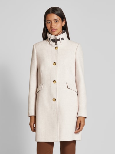 Peek & Cloppenburg Christian Berg Woman SelectionMantel mit Stehkragen in sand melange Exklusivangebot