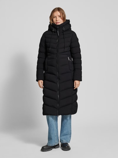 Peek & Cloppenburg khujoSteppmantel mit Zweiwege-Reißverschluss Modell 'INGRAM3 MATT' in black Preisnachlass