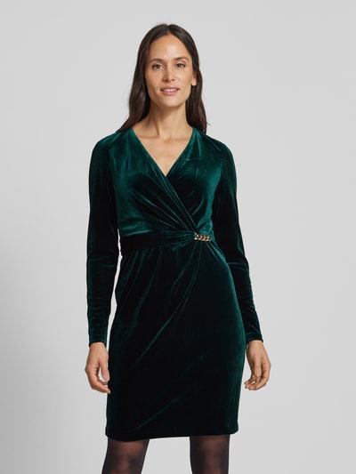 Peek & Cloppenburg Christian Berg CocktailCocktailkleid in Wickel-Optik in dunkelgruen Saisonschlussverkauf
