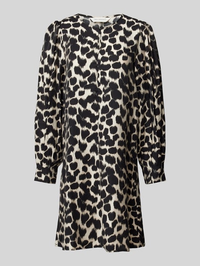 Peek & Cloppenburg MSCH CopenhagenKnielanges Kleid mit Rundhalsausschnitt in beige Black Friday